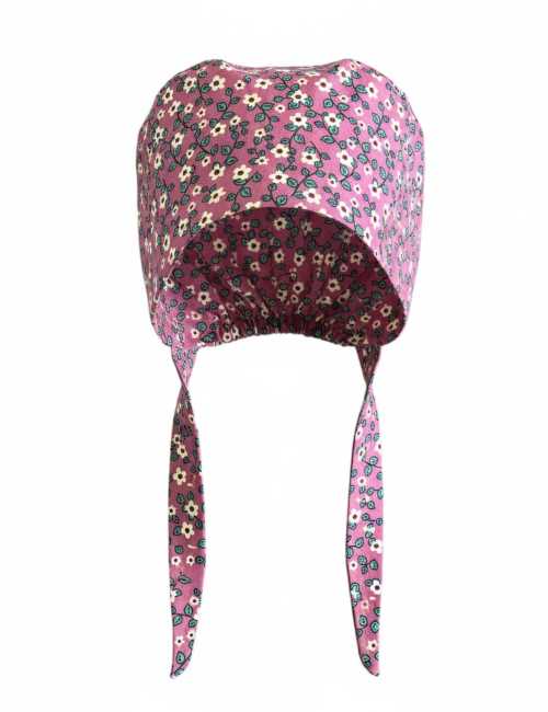 Calot médical "Petites Fleurs sur fond rose" (209-12375)