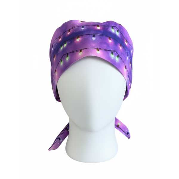 Gorro médico "Flores pequeñas sobre fondo rosa" (209-12375)