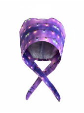 Calot médical "Guirlandes sur fond violet" (209-22035)