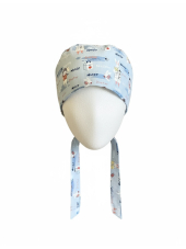 Gorro médico "Flamencos sobre fondo negro" (209-22139)