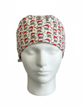 Gorro médico "unicornio sobre fondo verde" (209-22253)