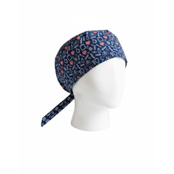 Calot médical "Medical sur fond bleu marine" (209-22353) 