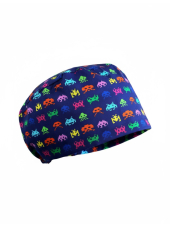Gorro médico "space invaders" (209-22366)