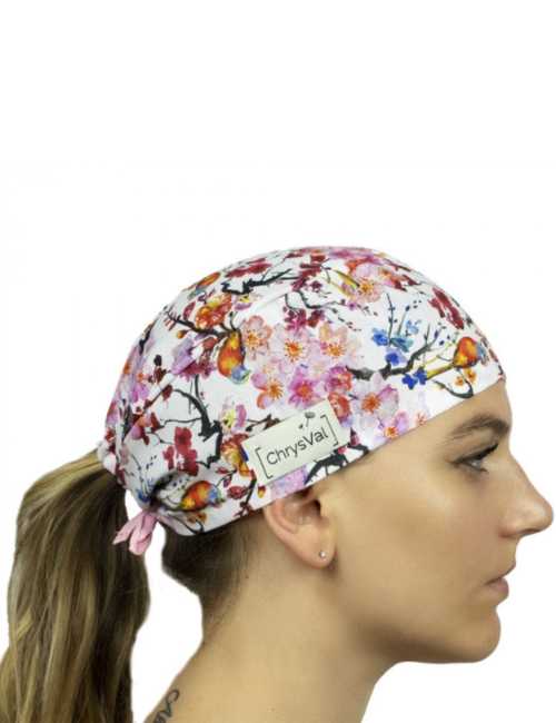 Short medical cap "Ships" 100% cotton CHRYSVAL (211-1133)