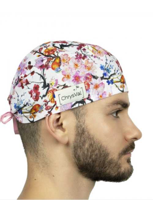 Short medical cap "Ships" 100% cotton CHRYSVAL (211-1133)
