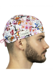 Gorro médico corto "Barcos" 100% algodón CHRYSVAL (211-1133)