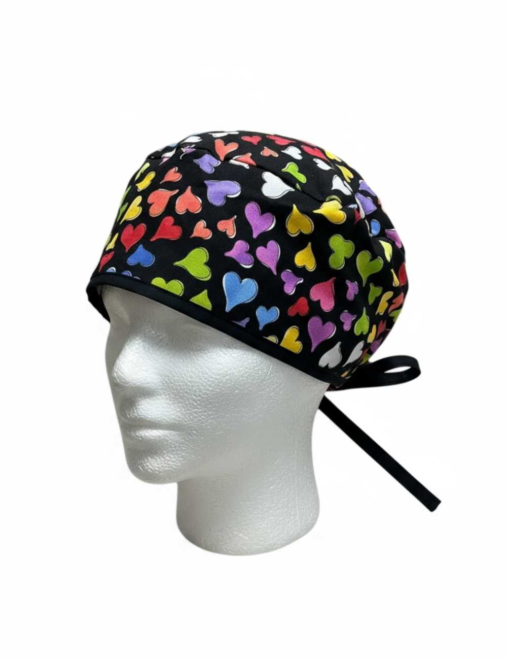 Cheveux Longs medical calot "Indian jewelry corail" (815-2225)