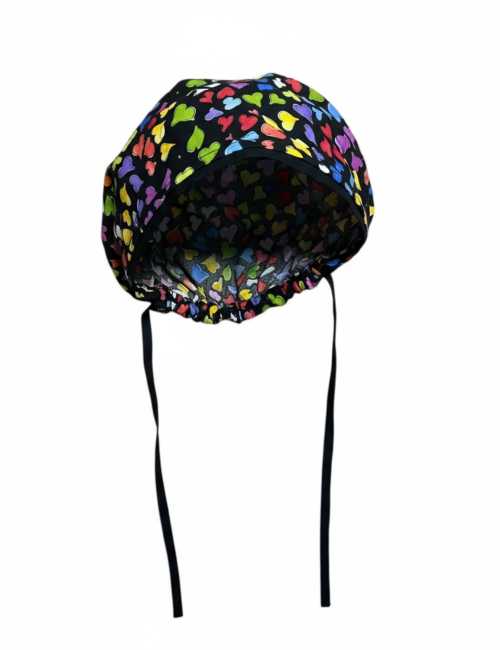 Cheveux Longs medical calot "Indian jewelry corail" (815-2225)