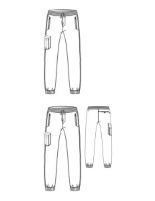 Pantalones médicos para hombres, Grey's Anatomy "Stretch" 5 bolsillos (GRSP550)