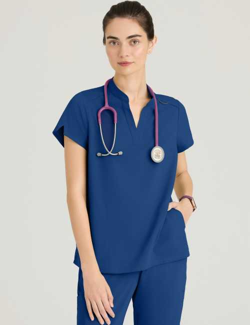 Blusa médica "Avery" para mujer - Grey's Anatomy Stretch (GRST230)