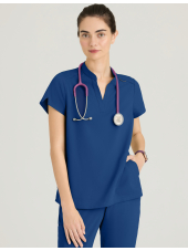 Women's "Avery" Medical Scrub Top - Grey's Anatomy Stretch (GRST230)