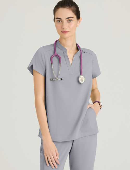 Women's "Avery" Medical Scrub Top - Grey's Anatomy Stretch (GRST230)