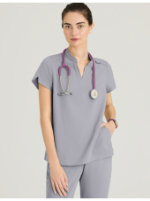 Women's "Avery" Medical Scrub Top - Grey's Anatomy Stretch (GRST230)