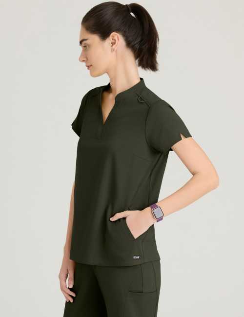 Blusa médica "Avery" para mujer - Grey's Anatomy Stretch (GRST230)