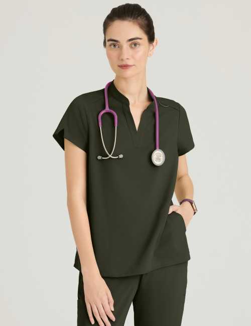 Blusa médica "Avery" para mujer - Grey's Anatomy Stretch (GRST230)