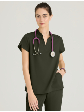 Blusa médica "Avery" para mujer - Grey's Anatomy Stretch (GRST230)