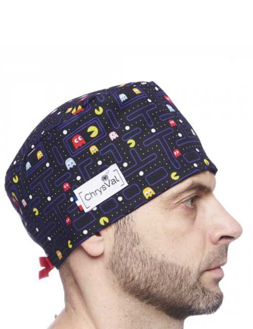 Gorro médico "PAC MAN" 100% algodón CHRYSVAL (211-898)