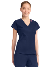 Bata médica para mujer, Medcouture APM KNIT 2 poches (MC751)