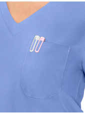 Blusa médica de un bolsillo Medcouture Insight para mujer (MC2432)