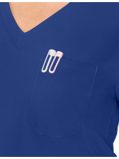 Blusa médica de un bolsillo Medcouture Insight para mujer (MC2432)
