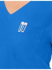 Blusa médica de un bolsillo Medcouture Insight para mujer (MC2432)