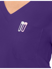 Blusa médica de un bolsillo Medcouture Insight para mujer (MC2432)