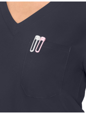 Blusa médica de un bolsillo Medcouture Insight para mujer (MC2432)