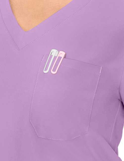 Blusa médica de un bolsillo Medcouture Insight para mujer (MC2432)