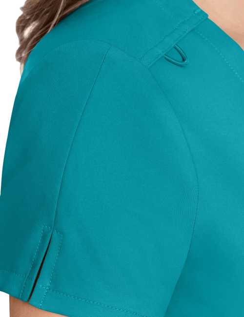 Blusa médica de un bolsillo Medcouture Insight para mujer (MC2432)