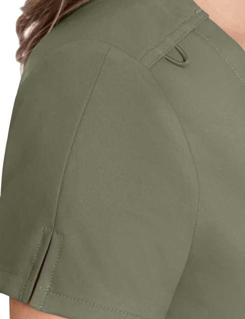 Blusa médica de un bolsillo Medcouture Insight para mujer (MC2432)