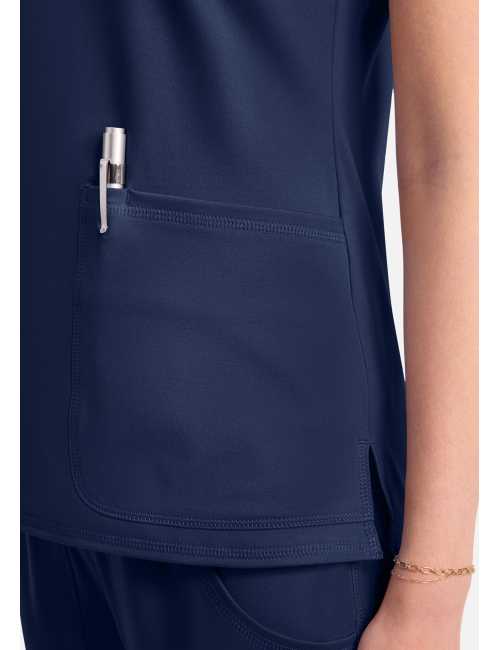 Bata médica para mujer, Medcouture APM KNIT 3 poches (MC752)