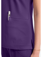 Women's Medical Gown, Medcouture APM KNIT 3 pockets (MC752)