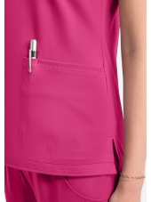 Women's Medical Gown, Medcouture APM KNIT 3 pockets (MC752)