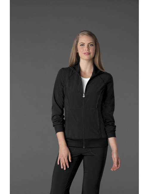 Veste femme Antibactérienne, Cherokee, Collection "Infinity" (2391) noir face