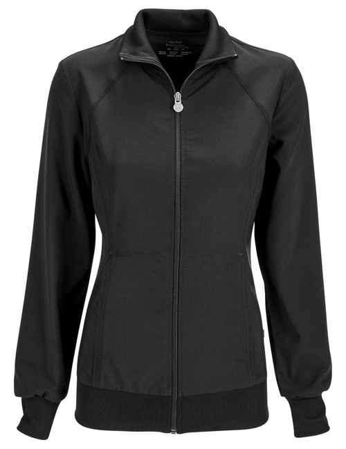 Veste femme Antibactérienne, Cherokee, Collection "Infinity" (2391) noir face