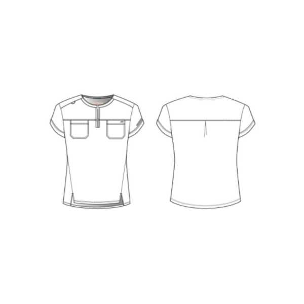 Blouse médicale femme col rond - Skechers "RIP STOP" - TUCK-IN TOP (SKT284)