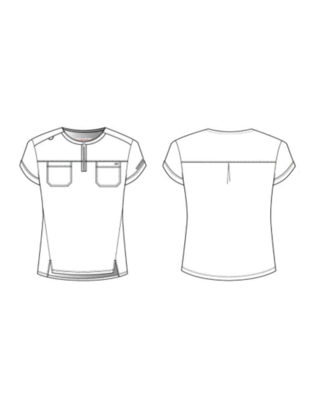 Blouse médicale femme col rond - Skechers "RIP STOP" - TUCK-IN TOP (SKT284)