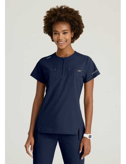 Blouse médicale femme col rond - Skechers "RIP STOP" - TUCK-IN TOP (SKT284)