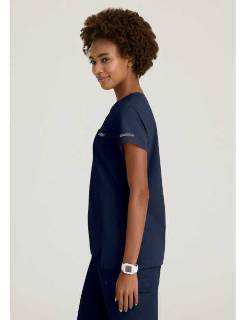 Blouse médicale femme col rond - Skechers "RIP STOP" - TUCK-IN TOP (SKT284)