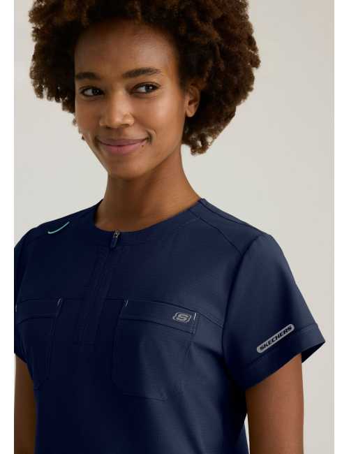 Blouse médicale femme à col arrondi - Skechers "RIP STOP" (SKT284)