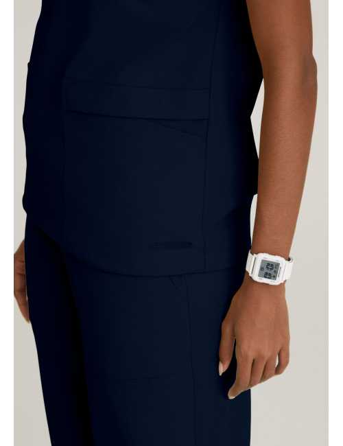 Women's medical blouse with round neck - Skechers "RIP STOP" (SKT284)