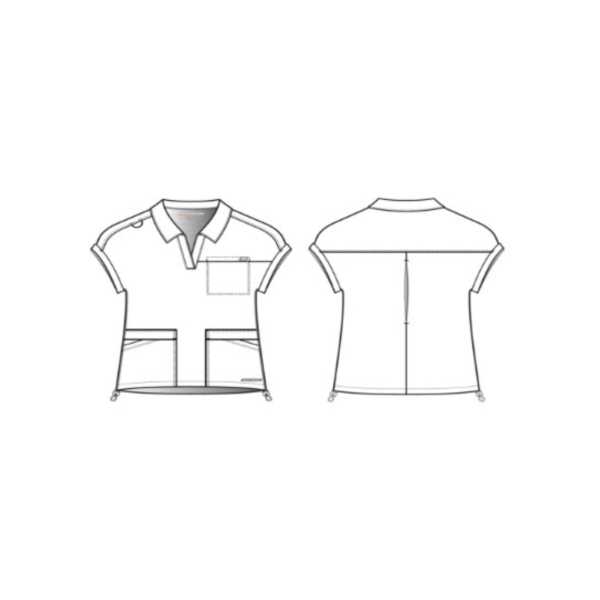 Women's medical blouse with round neck - Skechers "RIP STOP" (SKT284)