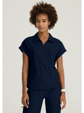 Women's medical blouse with round neck - Skechers "RIP STOP" (SKT284)