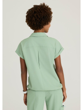 Blusa médica para mujer con cuello redondo - Skechers "RIP STOP" (SKT284)