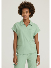 Women's medical blouse with round neck - Skechers "RIP STOP" (SKT284)
