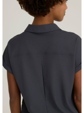 Blusa médica para mujer con cuello redondo - Skechers "RIP STOP" (SKT284)