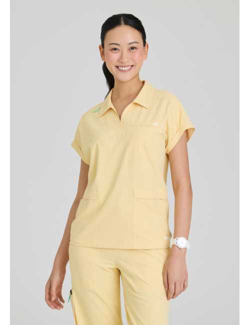 Women's medical blouse with round neck - Skechers "RIP STOP" (SKT284)