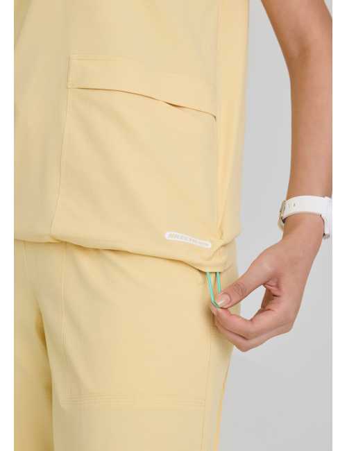 Blusa médica para mujer con cuello redondo - Skechers "RIP STOP" (SKT284)