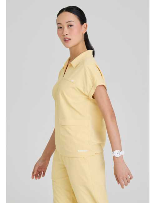 Women's medical blouse with round neck - Skechers "RIP STOP" (SKT284)