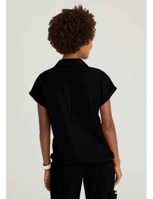 Blusa médica para mujer con cuello redondo - Skechers "RIP STOP" (SKT284)